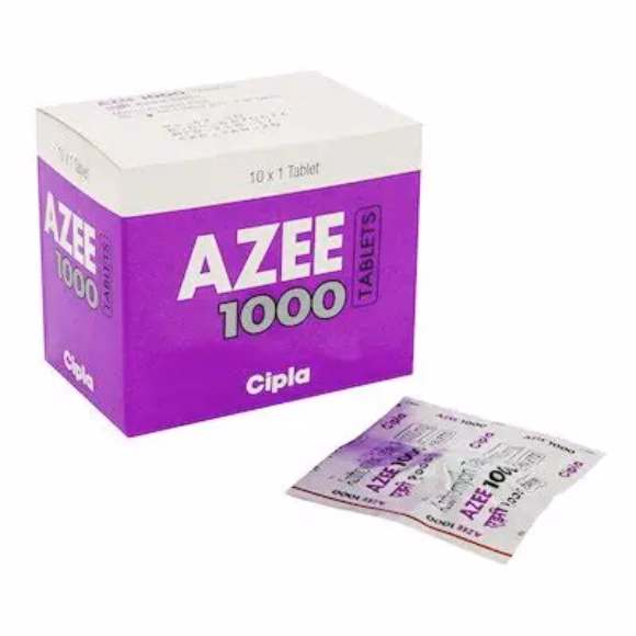 Azee 1000 1 Azee 1000mg tablets containing Azithromycin for treating severe bacterial infections
