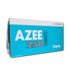Azee 250mg tablets containing Azithromycin for treating bacterial infections