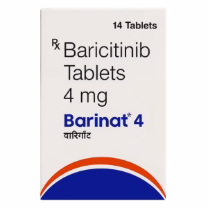 Barinat 4mg tablets used for treating rheumatoid arthritis and reducing inflammation in joints.