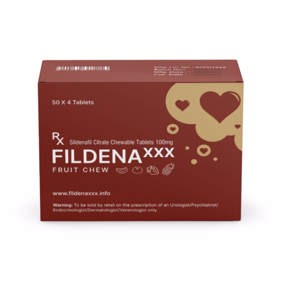 Fildena XXX 1 Fildena XXX Chewable Tablets by Fortune Healthcare for Fast-Acting Erectile Dysfunction Treatment in Men