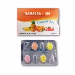 Kamagra Chewable Tablets by Ajanta Pharma for Fast-Acting Erectile Dysfunction Treatment in Men