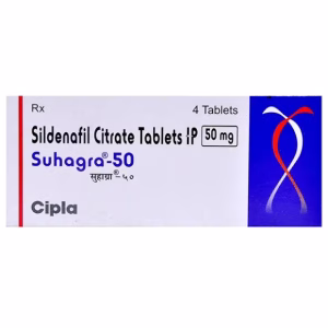 Suhagra 50 Mg Tablets by Cipla for Moderate Erectile Dysfunction Treatment and Improved Male Sexual Stamina