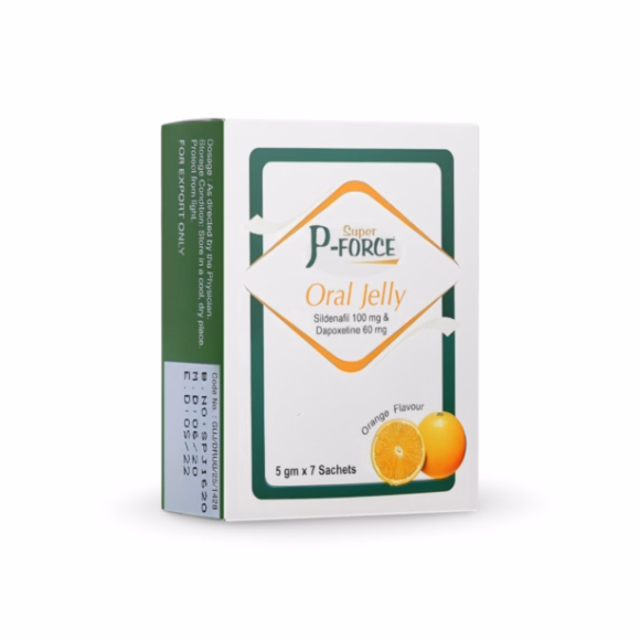 Super P Force Oral Jelly 2 Super P Force Oral Jelly Sildenafil + Dapoxetine Fast-Acting Formulation for Improved Erections and Stamina in Men