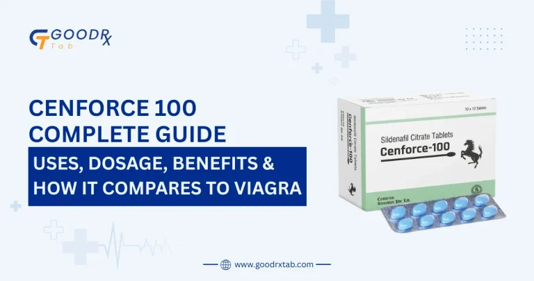 Cenforce 100 Sildenafil Citrate tablet guide covering uses dosage benefits side effects and comparison with Viagra for erectile dysfunction treatment