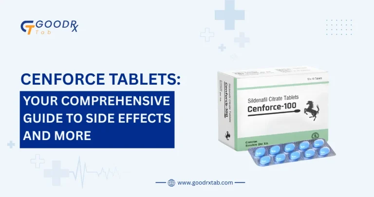 Cenforce tablets side effects guide showing sildenafil benefits, common side effects, dosage information, safety precautions, and erectile dysfunction treatment.