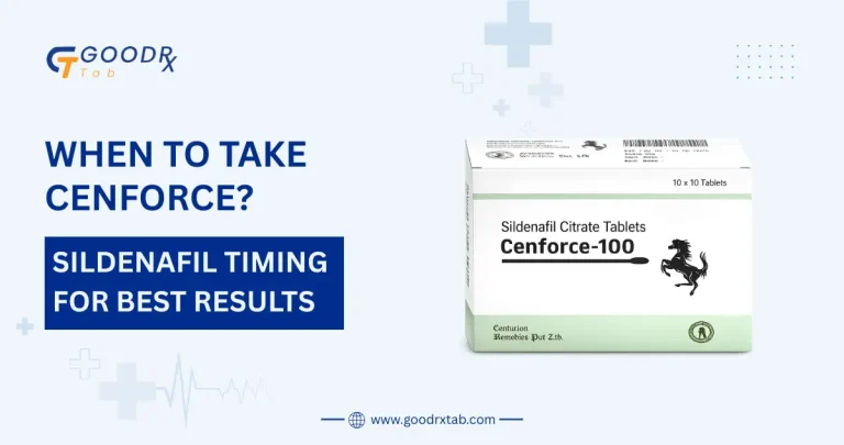 When to take Cenforce guide explaining sildenafil timing dosage absorption onset time and best practices for erectile dysfunction treatment
